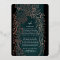 Emerald Flower Wreath Faux Copper Foil Wedding