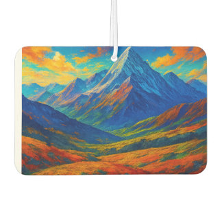 Emerald Forest Watercolor Car Air Freshener