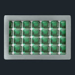 Emerald Gemstone Pattern Green Belt Buckle<br><div class="desc">Emerald Gemstone Pattern Green Belt Buckle</div>