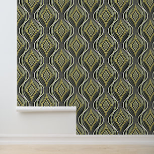 Emerald & Gold Art Deco Wallpaper