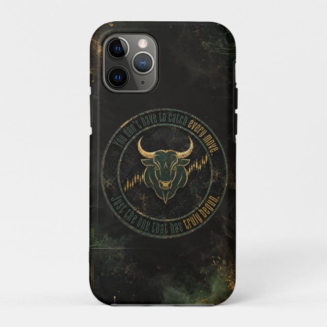 Emerald Gold Bull Mindset Trading  Case-Mate iPhone Case (Back)