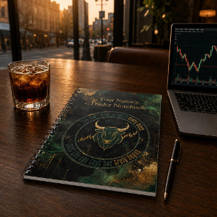 Emerald Gold Bull Mindset Trading Notebook