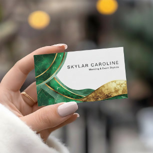 Emerald Gold Wedding and Event Stylists Business Card