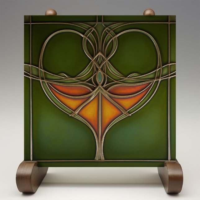 Emerald Grace Art Nouveau Tile (Creator Uploaded)