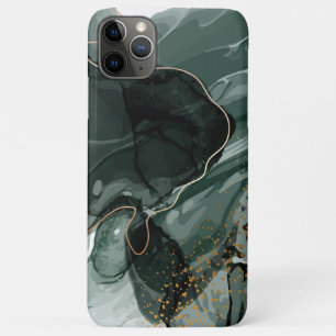 Emerald Green and Gold Marble, Marble Background Case-Mate iPhone Case