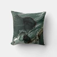 Emerald Green and Gold Marble, Marble Background