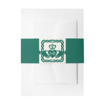 Emerald Green Celtic Claddagh Knot Irish Wedding