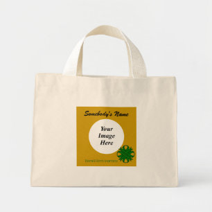 Emerald Green Clover Rbn Tmpl by Kenneth Yoncich Mini Tote Bag