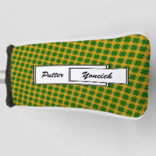 Emerald Green Clover Ribbon by Kenneth Yoncich Golf Head Cover