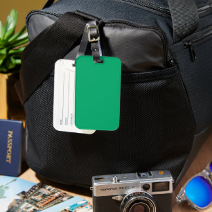 Emerald Green Custom Luggage Tag