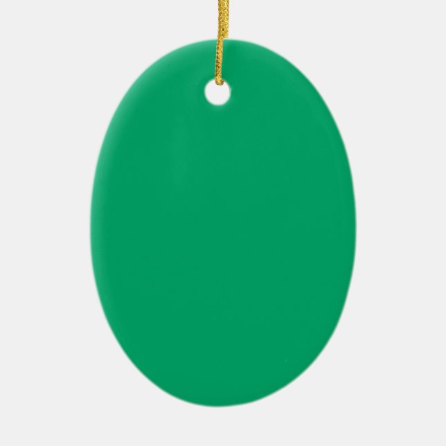 Emerald Green Custom Ornament (Front)