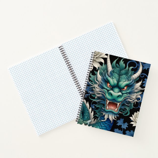 Emerald Green Dragon  Notebook (Inside)
