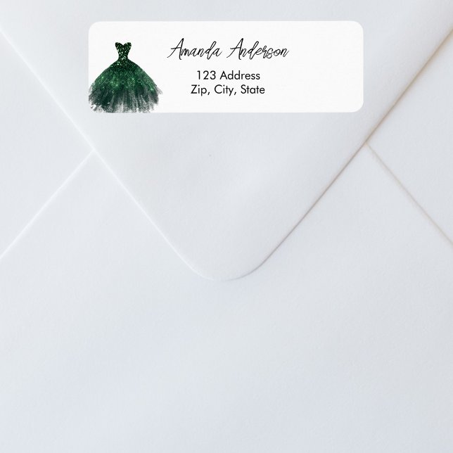 Emerald green dress return address (Creator Uploaded)