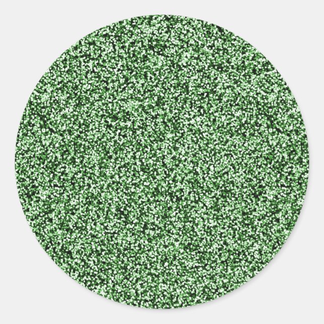 Emerald Green Faux Glitter Envelope Seals (Front)