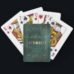 Emerald Green & Faux Gold Tarot Celestial Wedding Playing Cards<br><div class="desc">Emerald Green & Faux Gold Tarot Celestial Wedding Playing Cards</div>