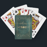 Emerald Green & Faux Gold Tarot Celestial Wedding Playing Cards<br><div class="desc">Emerald Green & Faux Gold Tarot Celestial Wedding Playing Cards</div>