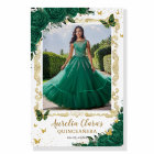 Emerald Green Floral Quinceañera Picture Welcome