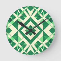 Emerald Green Geometric Star Pattern