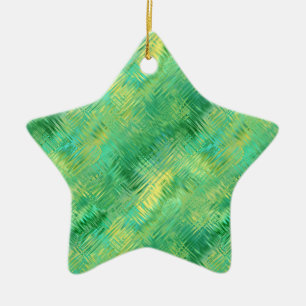 Emerald Green Glassy Texture Ceramic Tree Decoration