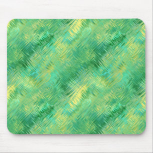 Emerald Green Glassy Texture Mouse Pad