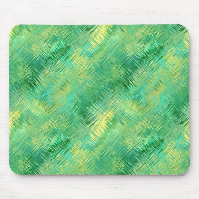 Emerald Green Glassy Texture Mouse Pad (Front)