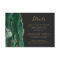 Emerald Green Gold Agate Dark Wedding Details