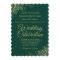 Emerald Green & Gold Fancy Elegant QR Code Wedding
