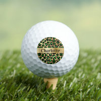 Emerald green gold leopard cheetah pattern name