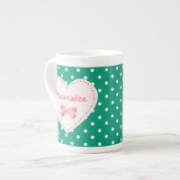 Emerald Green Heart With Name