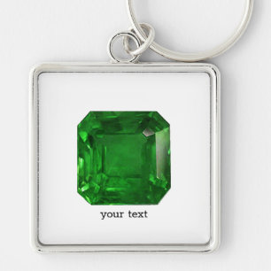 Emerald Green Key Ring