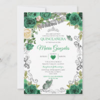 Emerald Green Mexican Charra Mis Quince Butterfly