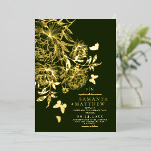 Emerald Green⎮Modern Floral Minimalist Wedding