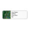 Emerald Green Peacock Address Label