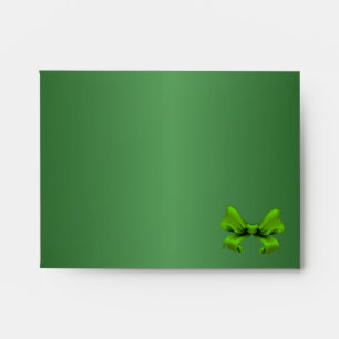 Emerald Green Peacock Note Envelope