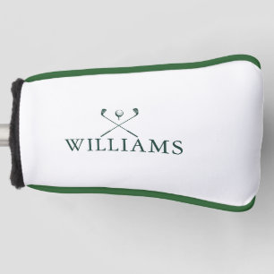 Emerald Green Personalised Name Golf Clubs Head Cover