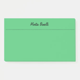 Emerald Green Plain Business Post-it Notes