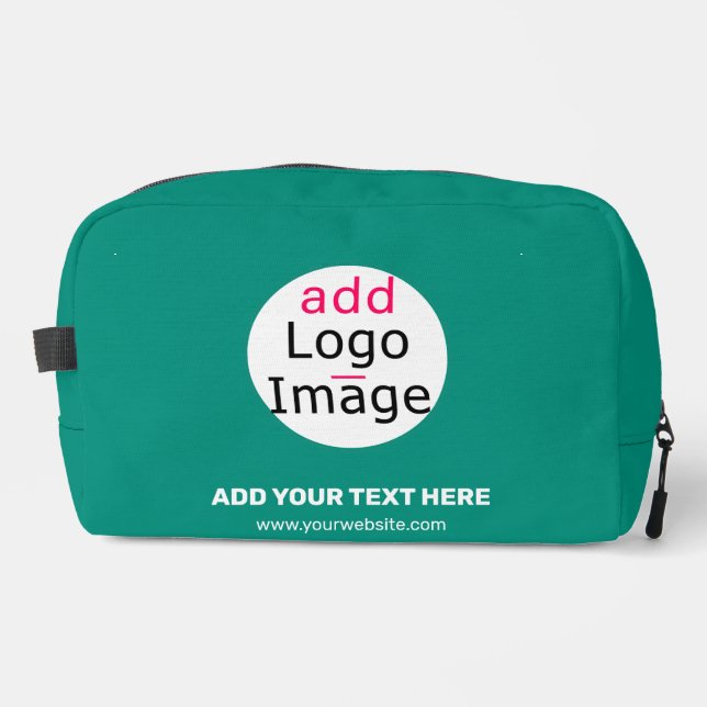 Emerald Green Professional Business Chic Custom Dopp Kit (Front)