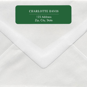Emerald green return address 
