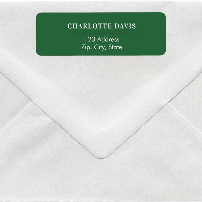 Emerald green return address  (Creator Uploaded)