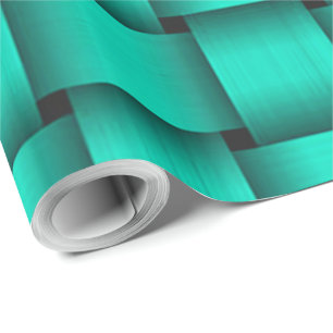 Emerald Green Ribbon Wrapping Paper