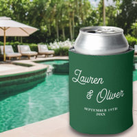 Emerald Green Script Minimalist Wedding