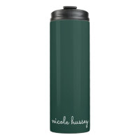 Emerald Green Script  | Stylish Monogram Modern