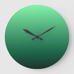 Emerald Green Shades Large Clock