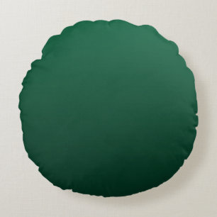Emerald Green Shades Round Cushion