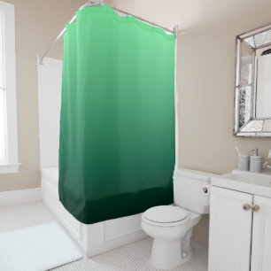 Emerald Green Shades Shower Curtain
