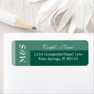 Emerald Green Simple Modern Chic Script Wedding