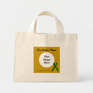 Emerald Green Standard Ribbon Tmpl by K Yoncich Mini Tote Bag
