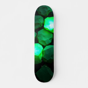 Emerald Green Stones Skateboard