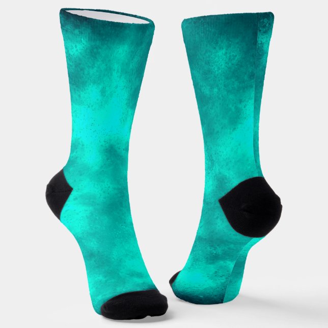 Emerald Green Storm Cloud  Socks (Angled)