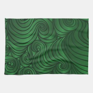 Emerald Green Swirl Towel